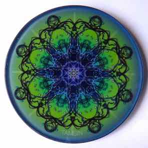 4 INCH
ROUND GLASS COASTER
GREEN BLUE 2 4 INCH
ROUND GLASS COASTER
GREEN BLUE 2
